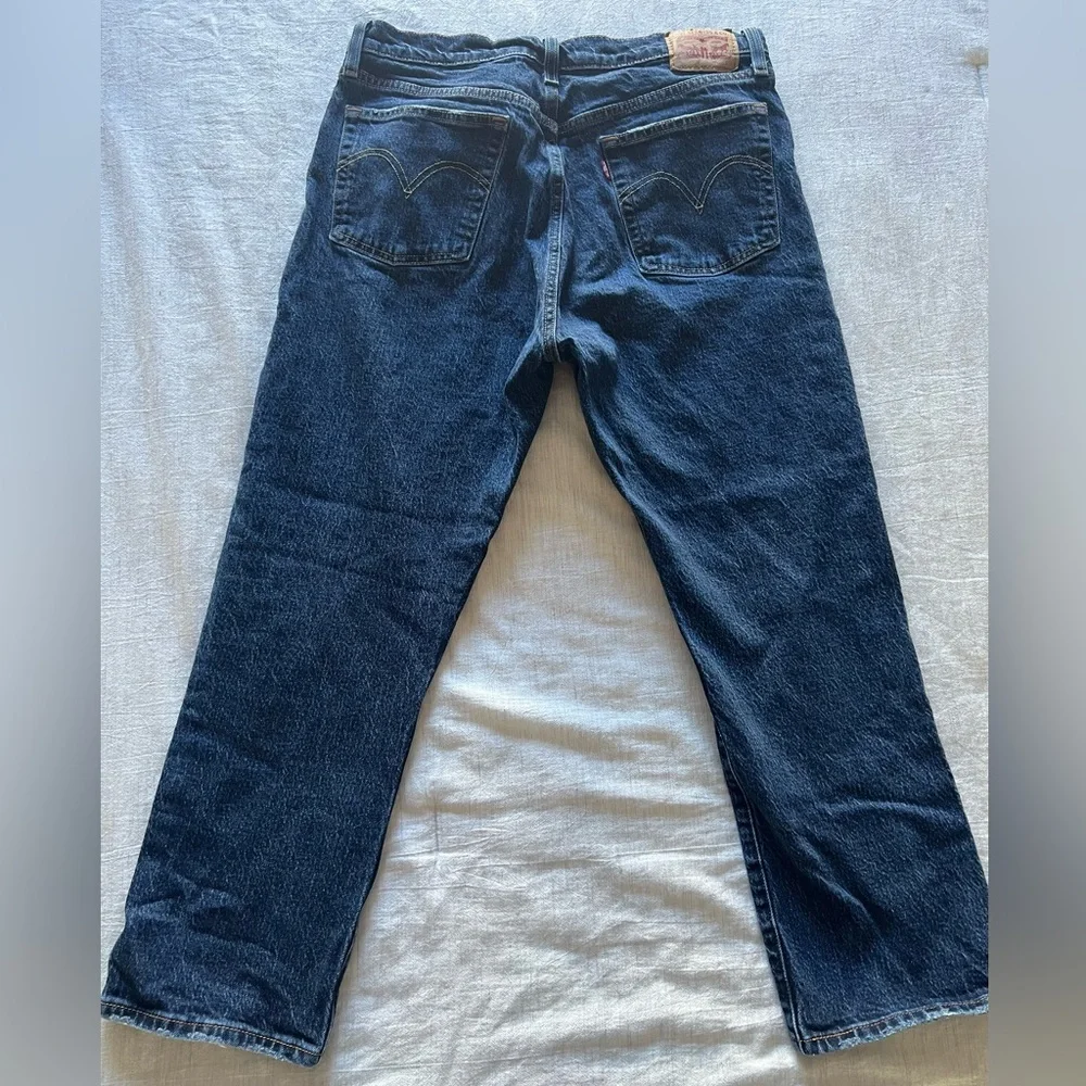 Levi’s women’s 501 dark wash jeans. W32,L26. - Picture 2 of 7